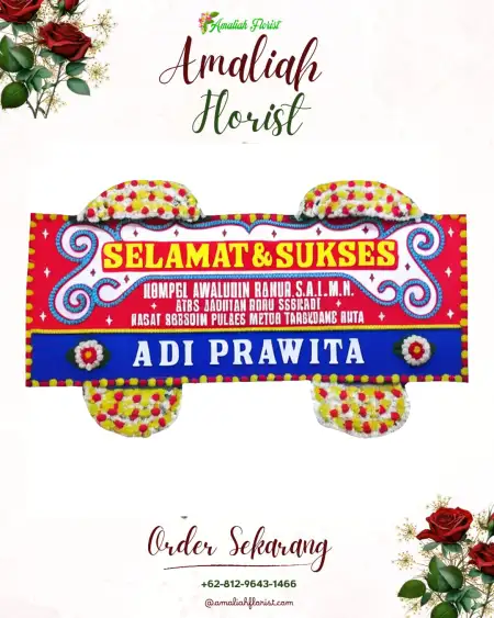 Papan Bunga Ucapan Selamat Talang Aman